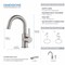 Kibi Circular Single Handle High-Arc Bathroom Sink Faucet C-KBF1021BN-KPW100BN - alternate 9